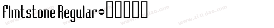 Flintstone Regular字体转换